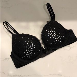 Victoria’s Secret Black Lace Push-up Bra